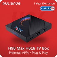 【Pre-install Apps】H96 MAX H616 4GB 64GB Android Box Tv Android10 support 6K 2.4G+5G Wifi Bluetooth 4K HDR PULIERDE Pre-Set Apps IPTV Malaysia Smart Set Top Box for TV