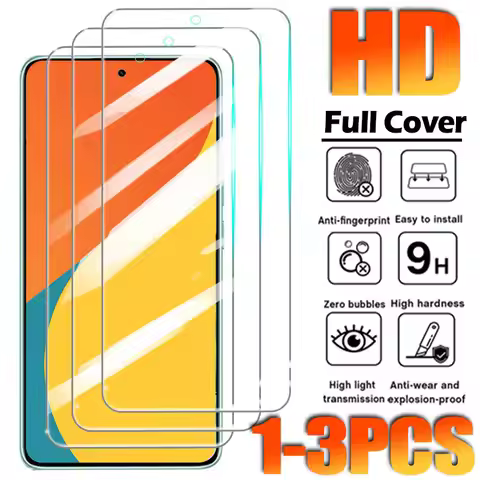 1-3Pcs 9H Tempered Glass For POCO X7 Por X6 5G X5 X4 GT X3 NFC Screen Protector on Xiaomi POCO M7 Pl