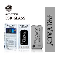 TEMPERED GLASS ESD ANTI STATIC SPY PRIVACY VIVO T5 PRO T5 5G Y21D Y01 Y02 Y03 Y12 Y20/Y20S Y201 Y53S
