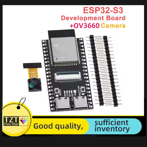 TZT ESP32-S3 N16R8 CAM Development Board WiFi+Bluetooth Module OV3660 Camera