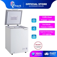 Sharp (110 L) Dual Fucntion Chest Freezer Peti Beku Cooling And Freezing SJC118