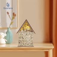 [nvnrbso] Lighted Advent Calendar Christmas Advent Calendar 2024 Nativity Wood Calendar