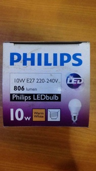 PHILIPS E27 10W LED BULB 806Lumen warm white