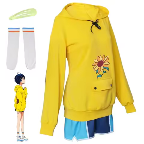 Nene Anime Wonder Egg Priority Ohto Ai Cosplay Women's Sweatshirt Wig Halloween Clothing Hoodie Yell