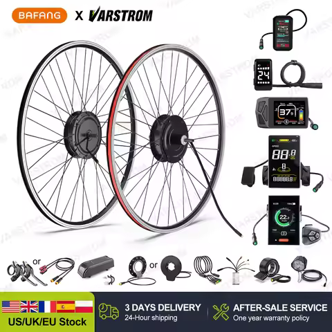 [US Direct ] Bafang 48V 500W 750w Wheel Hub Motor V-Brake Front & Rear Drive Electric Bicycle Conver