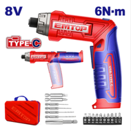 TOTAL/EMTOP ไขควงแบตเตอรี่ไร้สาย 8V รุ่น TSDLI0802 ของแท้ 100% ไขควงแบตเตอรี่ ไขควงไร้สาย ไขควงไฟฟ้า