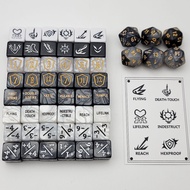 MTG Counter Dice Set - Ability Keyword -1/1 Life Shield Design Display Creature Status Buff Multicol