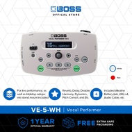 BOSS Efek Vocal VE-5-WH (White/Putih) Pedal Efek Vokal