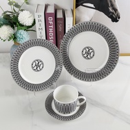 [Hot On Sale] European Style Ceramic Western Food Steak Plate Home Bone China Tableware Coffee Cup And Saucer Creative Home Fashion Fruit Plat