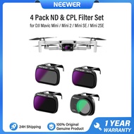 NEEWER 4แพ็ค ชุดฟิลเตอร์ ND กระจกออปติคอล HD เคลือบหลายชั้น ND8+ND16+ND32+ฟิลเตอร์ CPL เข้ากันได้กับ