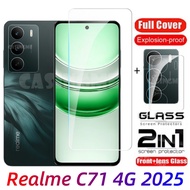 For Realme C71 4G 2025 Full Cover Tempered Glass Flim For Realme C71 RealmeC71 C71 C 7 1 C 71 4G 5G 