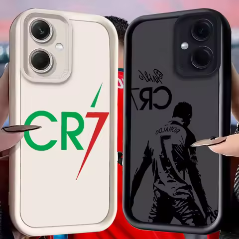CR7 Case for Xiaomi Redmi Note 14 13 12 Turbo 11S 4G 11 10 Pro Plus 9 14C 13C 12C 9C A2 A1 Soft Liqu