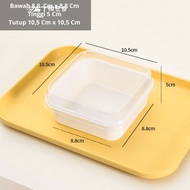 10 Pcs Mika Dessert Segi / Mika Tiramisu / Tray Mika Puding / Blister Box Tray Mika Kue Cake W096 GT