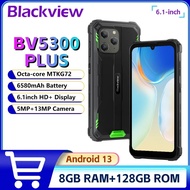 Blackview BV5300 Plus Rugged Smartphone 6.1''HD Display Android13 Octa-core 8GB 128GB 13MP 6580mAh
