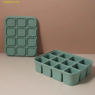 CHIPHIVE​ Ice Cube Mold, 4/6/12 Grid Silicone Ice Cube Maker, Kitchen Accessory Squared Shape Easy D