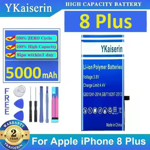 Mobile Phone Battery For Apple iPhone 8 Plus 5000mAh High-Efficiency