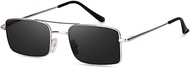 Karan Aujla Ultra Light UV 400 Rectangular Sunglasses for Men & Women