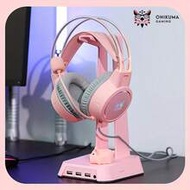 ONIKUMA Gaming Headset With RGB Lights, Glowing Headband, Flexible Noise-Cancelling Microphone, Wire