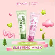NEW FACE BRIGHT GLOW SLEEPING MASK SALMON DNA WITH NIACINAMIDE Bynads BPOM APPROVED