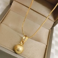10k commercial gold circle pendant necklace