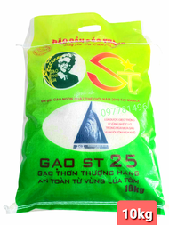 Gạo đặc sản ST25 lúa tôm bao 10kg