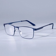+0.75 1.25 1.5 1.75 2.0 2.25 2.75 Anti Blue Mens Glasses Men Square Metal Large Frame Reading Presby