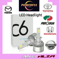 C6 Headlight LED Proton Honda TOYOTA NISSAN ISUZU MAZDA H1 H3 H4 H7 H11 9005 9006 Fog Light Bulb Fog