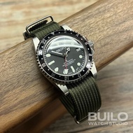 Seiko mod vintage GMT 精工復古GMT 黑圈 尼龍帶