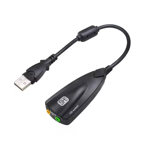 USB Sound Card Computer Gaming Specific External High-End Sound Card, 5HV2 Stereo 7.1 Channel Wired 