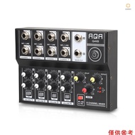 ado2my)8 Channel Multifunctional USB Audio Mixer Portable Sound Mixer Professional Home-use Dual Mic