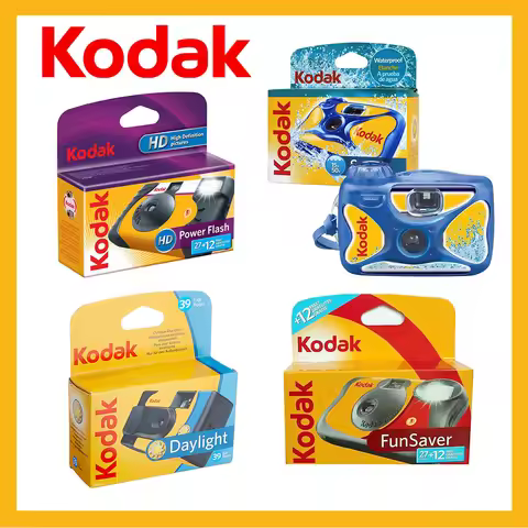 Kodak Single Use One Time Disposable Film Camera 27/39 Exposure Photos ( Daylight / HD Power Flash /