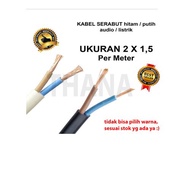 ETERNA Kabel NYYHY 2x1.5 Serabut hitam 3x1.5 PERMETER

