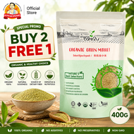 Organic Care2U Organic Green Millet 400g | High Protein & Calcium | Halal | BUY 2 FREE 1