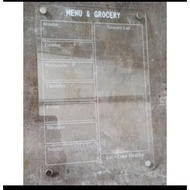 Acrylic Menu Board Acrylic Board Refrigerator Menu Acrylic Refrigerator Board Refrigerator Menu Boar