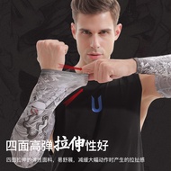 Tattoo Sleeve Men Flower Arm Sun Protection Sleeve Sleeve Tattoo Ice Hand Sleeve Summer Cycling Arm 