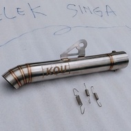 Sl kalcil exhaust pipe Canister only 51mm SL kou pipe daeng pipe aun pipe PNP for wave110 wave125 xr