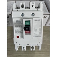 ( โปรโมชั่น++) คุ้มค่า เบรกเกอร์ 3เฟส โนฟิวส์เบรกเกอร์ 3P 15A20A30A63A มอก. เมนเบรกเกอร์ 3สาย ราคาสุ