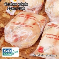 1kg chicken whole small - ayam utuh kecil frozen - SoGood Food