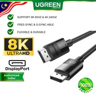 UGREEN DisplayPort Cable DP 1.4 8K60Hz 4K240Hz VESA Certified Free-Sync G-Sync HDR Gaming Display Mo