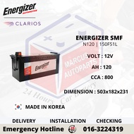 ENERGIZER SMF N120 | 150F51 AUTOMOTIVE CAR BATTERY