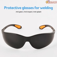 HALONI Safety Goggles, Windproof Dustproof Welding Welder Goggles, Scratch Goggles Grey Black Eyewea