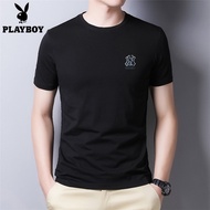 T-shirt lengan pendek Playboy lelaki musim panas 2022 trend baju t-shirt badan kapas baharu t-shirt atasan baju bahagian