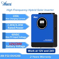 Anern Hybrid Inverter 2.3KW/4.2KW Hybrid off Grid Inverter 12V/24V Solar Hybrid Inverter Built-in MP