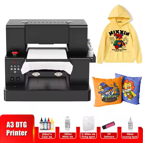 A3 DTG Printer A3 L805 DTG Flatbed Printer Direct Print to Clothes Direct to Garment Printer A3 T-sh