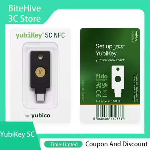 Yubico YubiKey Security Key C 5C FID02 NFC USB-C Two-Factor Authentication for Google ChatGPT IBKR A