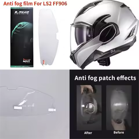 ff906 Anti fog film for LS2 FF906 Advant Flip Up Full Face Helmets Helmet Visor inserts Clear Anti-f