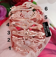 gelang wanita xuping dewasa model kolong rante gold dan silver/Titanium/anti karat dan luntur