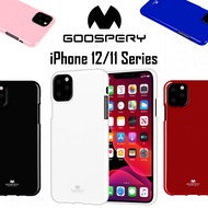 Mercury/Goospery Pearl Jelly TPU Phone Case Cover, iPhone 12 Mini, 12/12 Pro, 12 Pro Max, iPhone 11/11 Pro Max