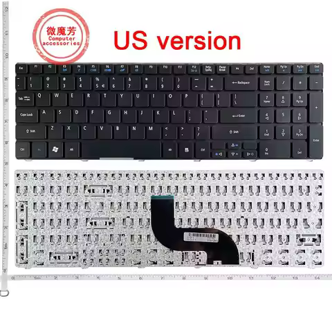 US laptop keyboard For Acer Aspire 7740G 7750 7750G 7750Z 7235 7235G 7250 7250G 5542G 9Z.N1H82.C1D N