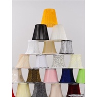 Tyk b. Simple Clip Bulb Lampshade Fabric Candle Wall Lamp Crystal Chandelier E14 Pointed Bulb Cover 